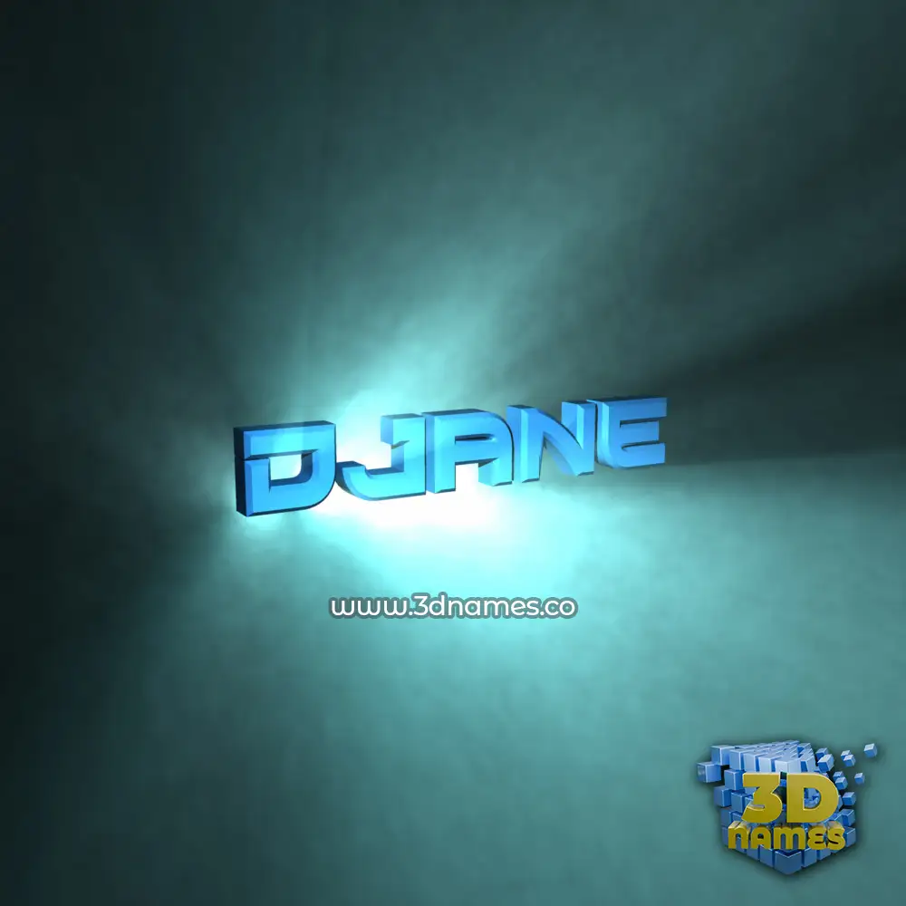 djane in Light Shine style - 3D name wallpaper