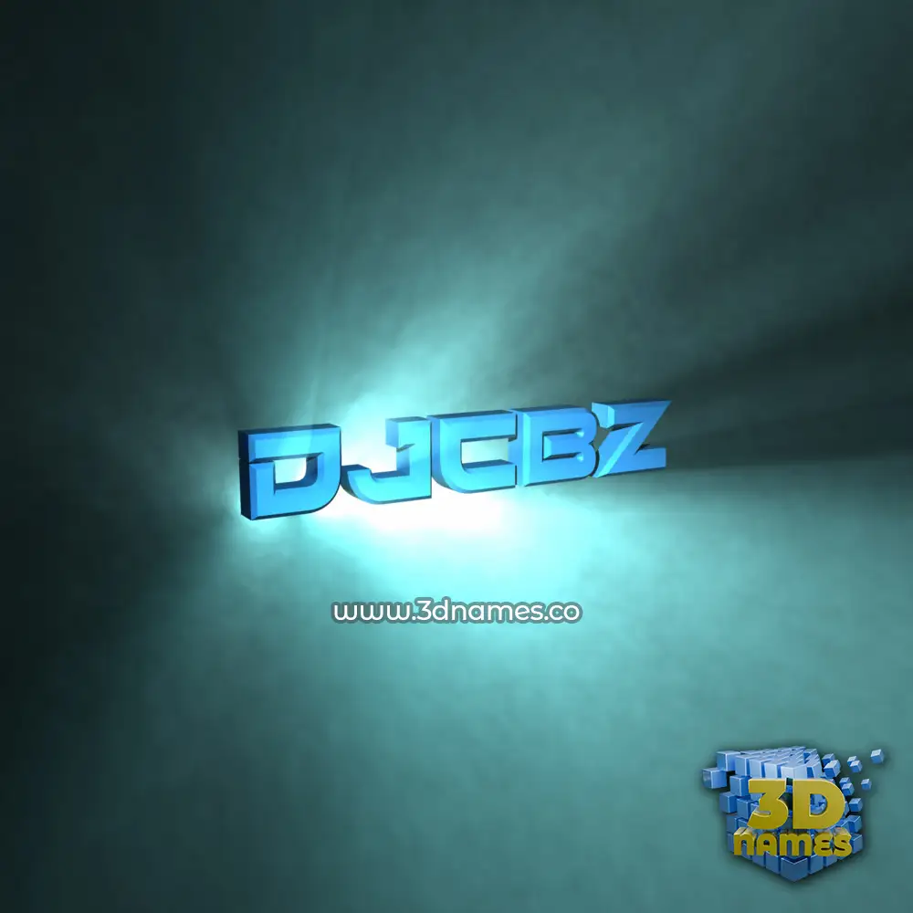 djcbz in Light Shine style - 3D name wallpaper