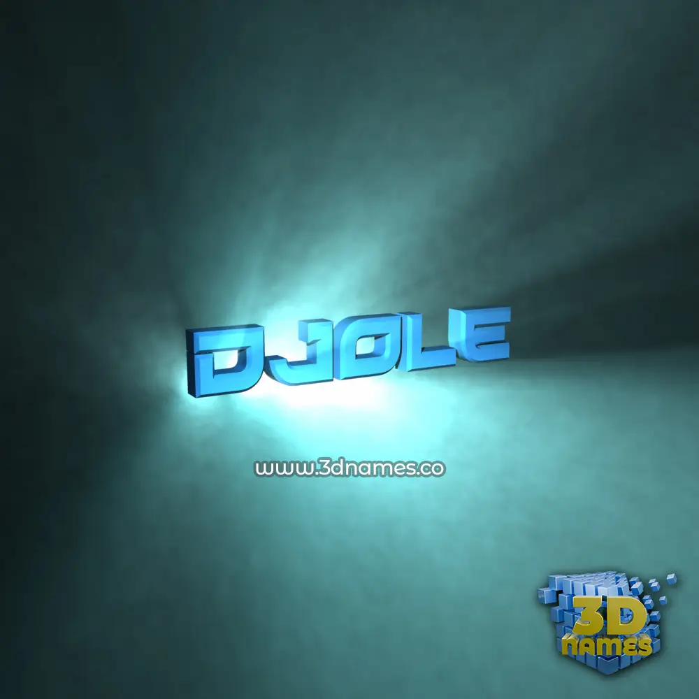 djole in Light Shine style - 3D name wallpaper