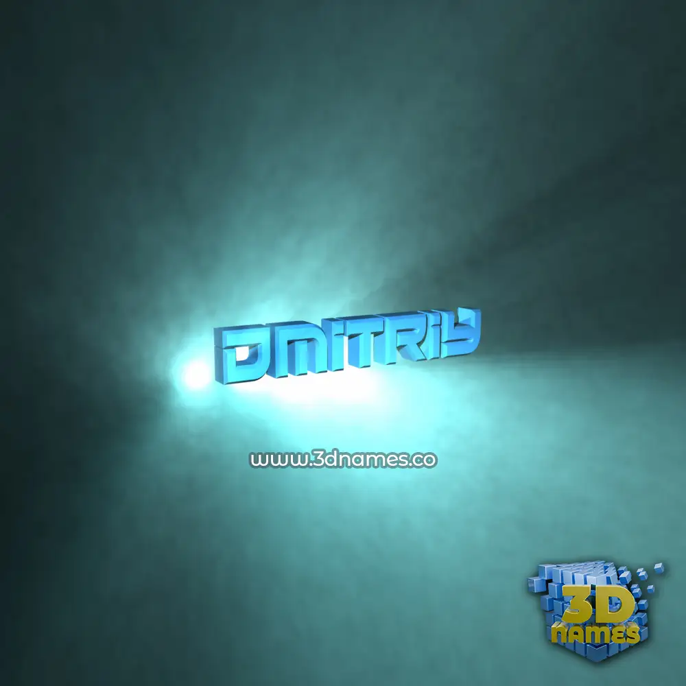 dmitriy in Light Shine style - 3D name wallpaper
