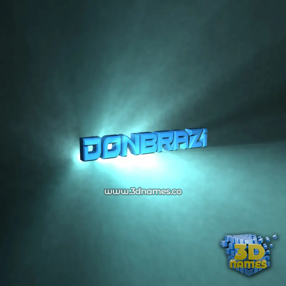 donbrazi in Light Shine style - 3D name wallpaper