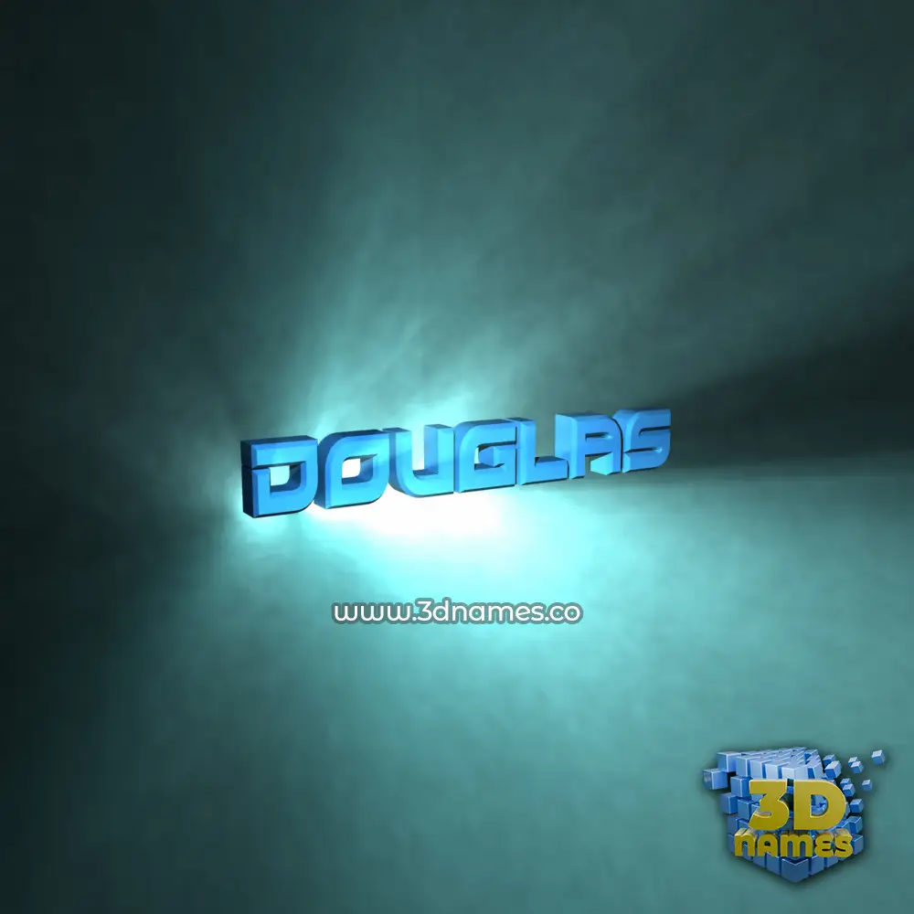 douglas in Light Shine style - 3D name wallpaper