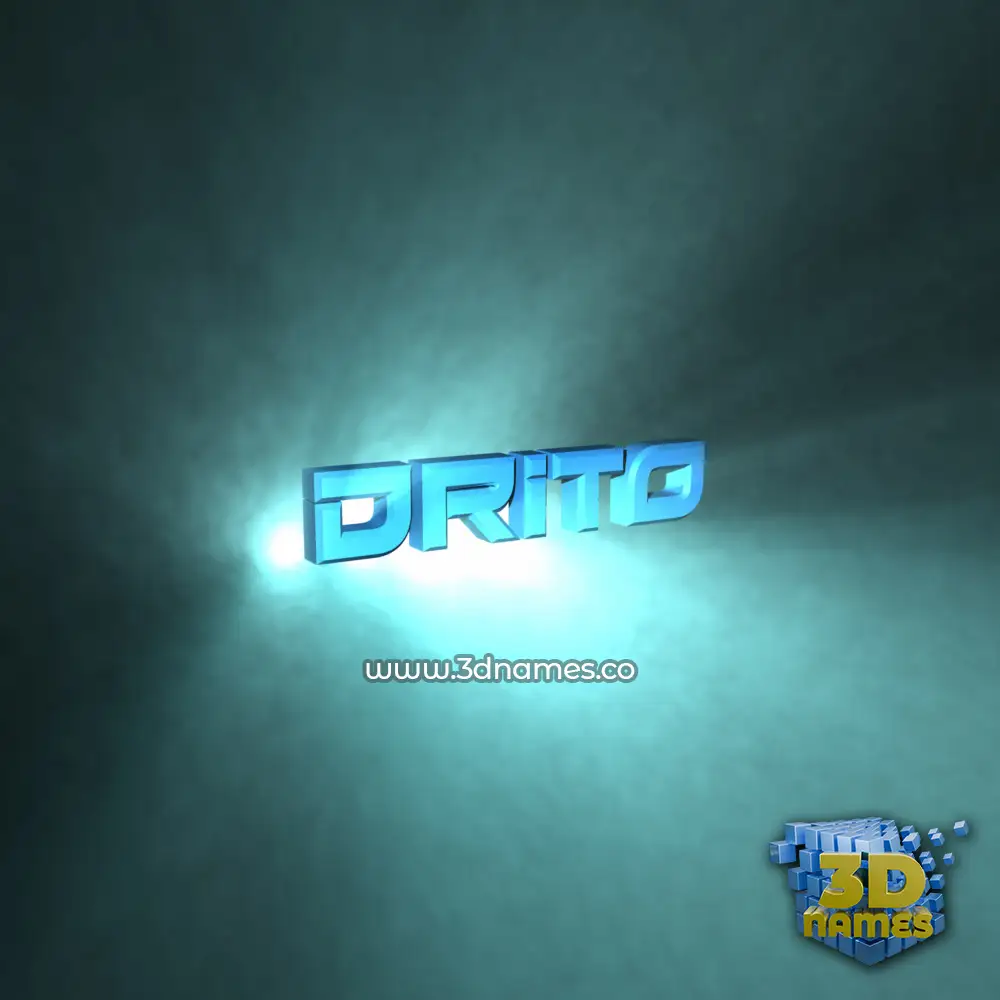 drito in Light Shine style - 3D name wallpaper