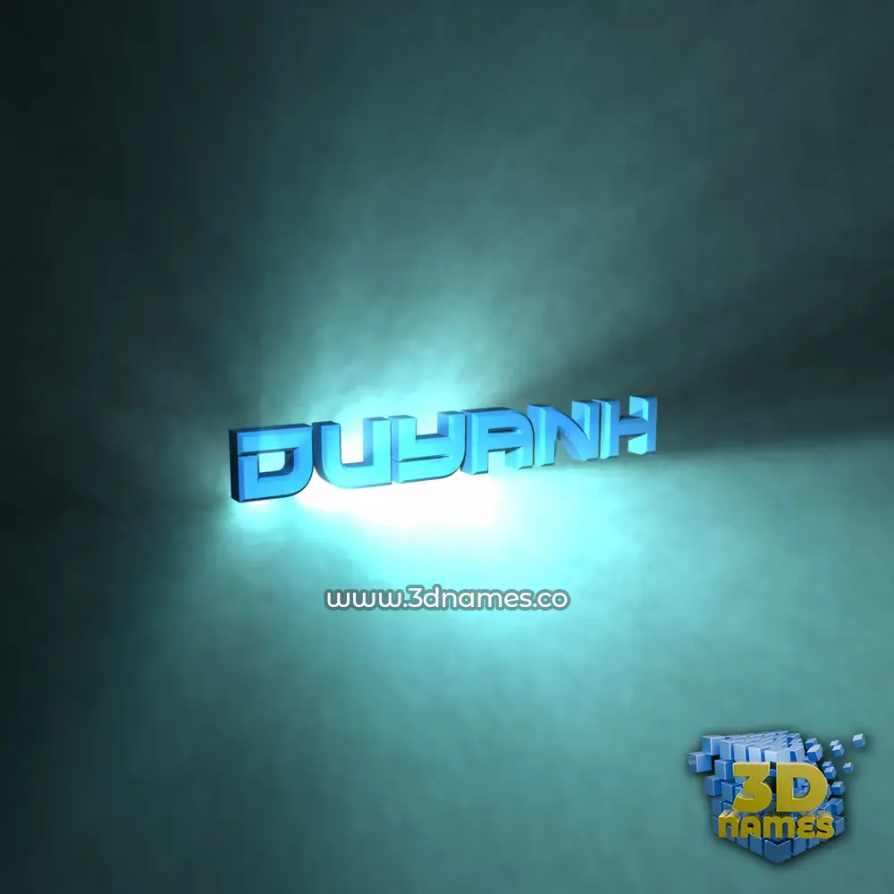 duyanh in Light Shine style - 3D name wallpaper