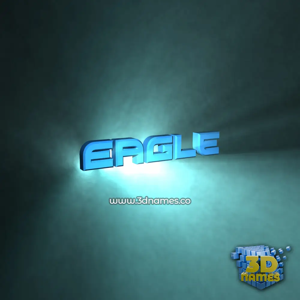 eagle in Light Shine style - 3D name wallpaper