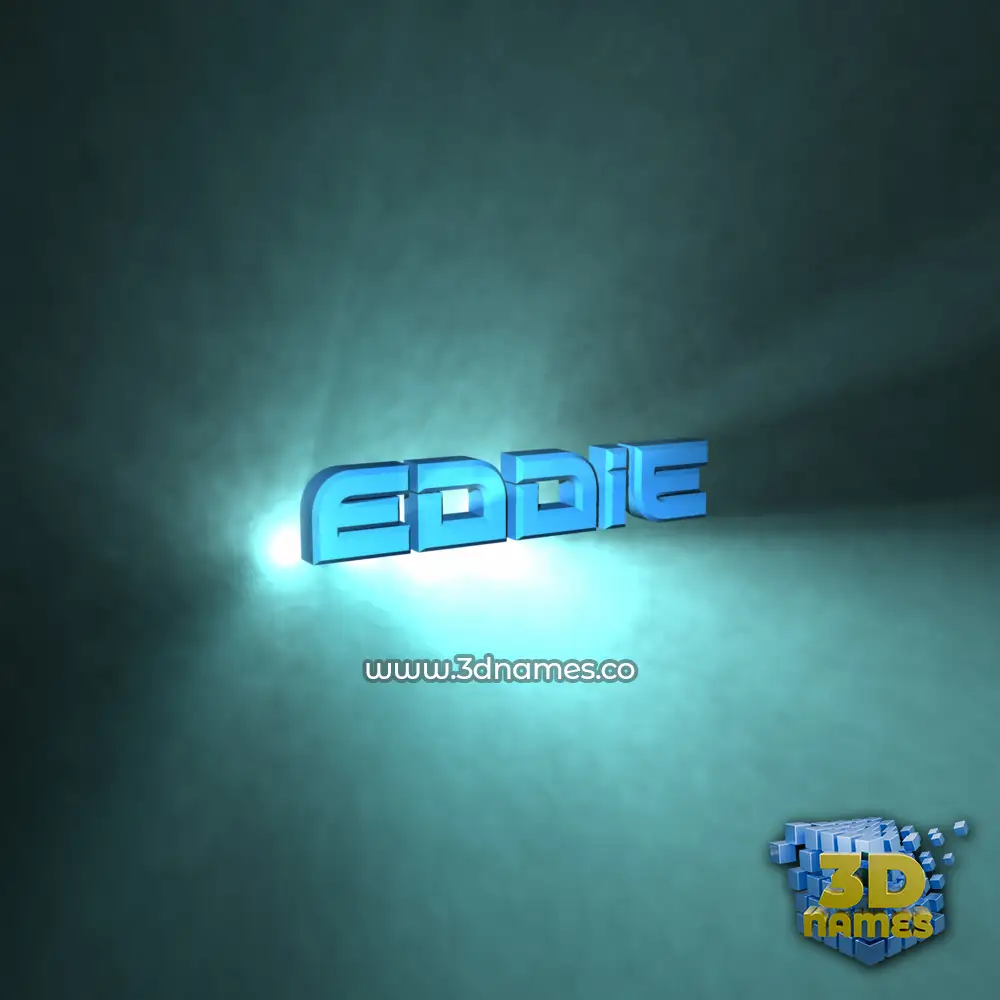 eddie in Light Shine style - 3D name wallpaper