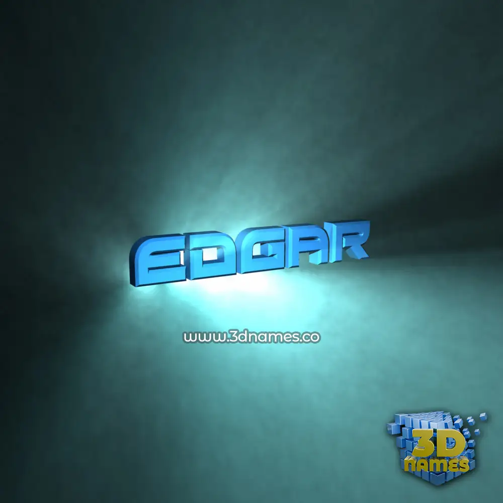 edgar in Light Shine style - 3D name wallpaper
