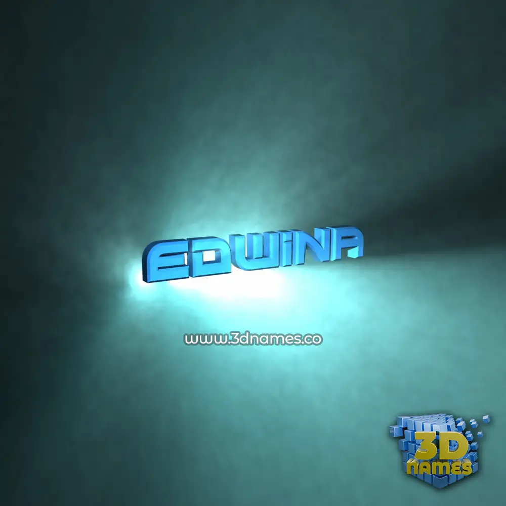 edwina in Light Shine style - 3D name wallpaper
