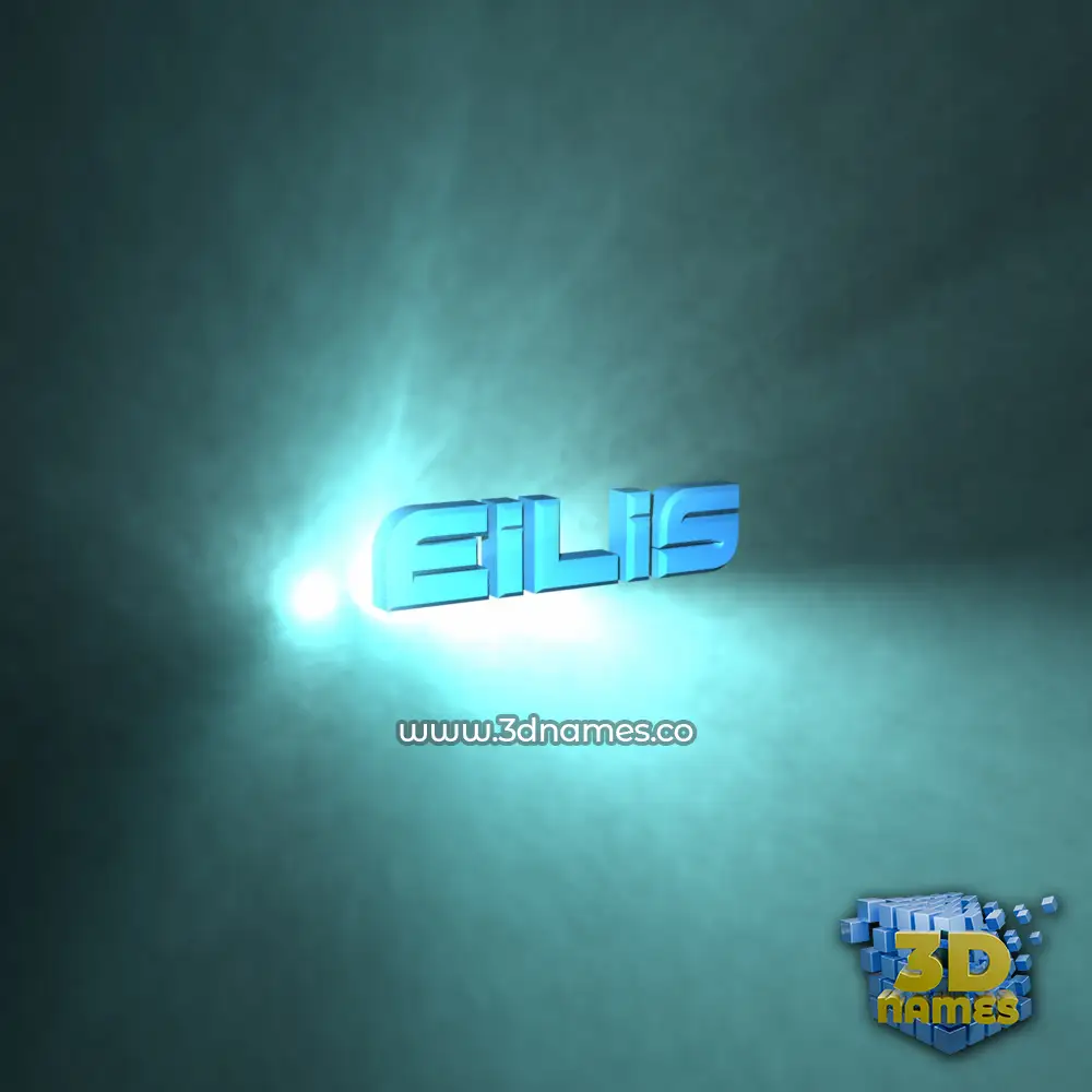 eilis in Light Shine style - 3D name wallpaper