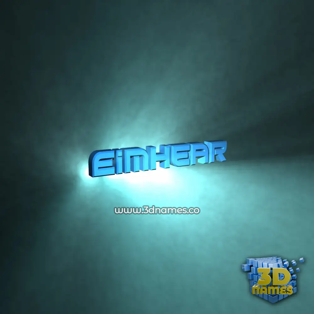 eimhear in Light Shine style - 3D name wallpaper