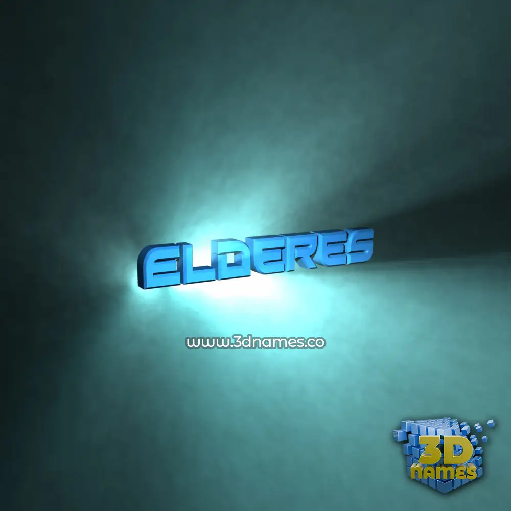 elderes in Light Shine style - 3D name wallpaper
