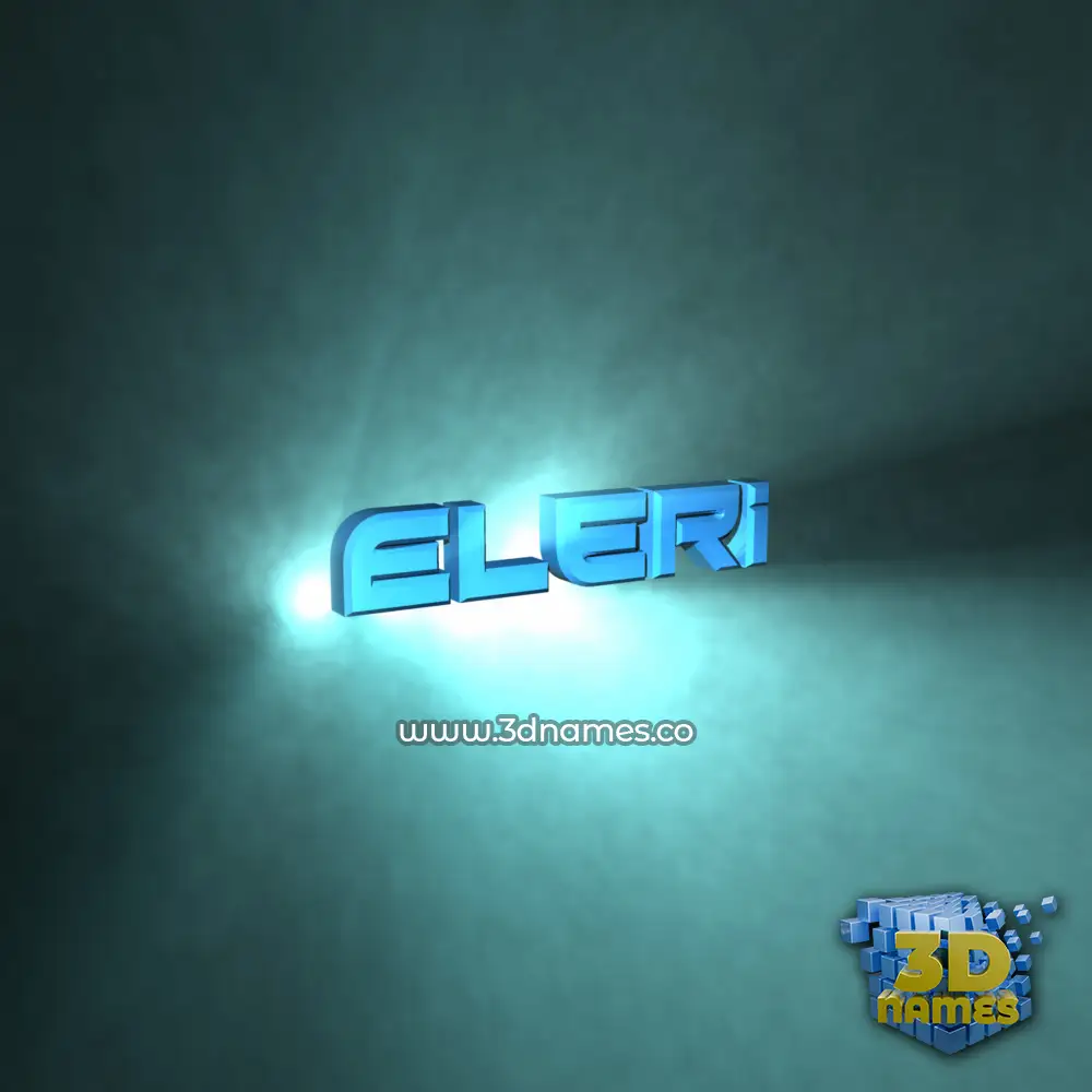 eleri in Light Shine style - 3D name wallpaper