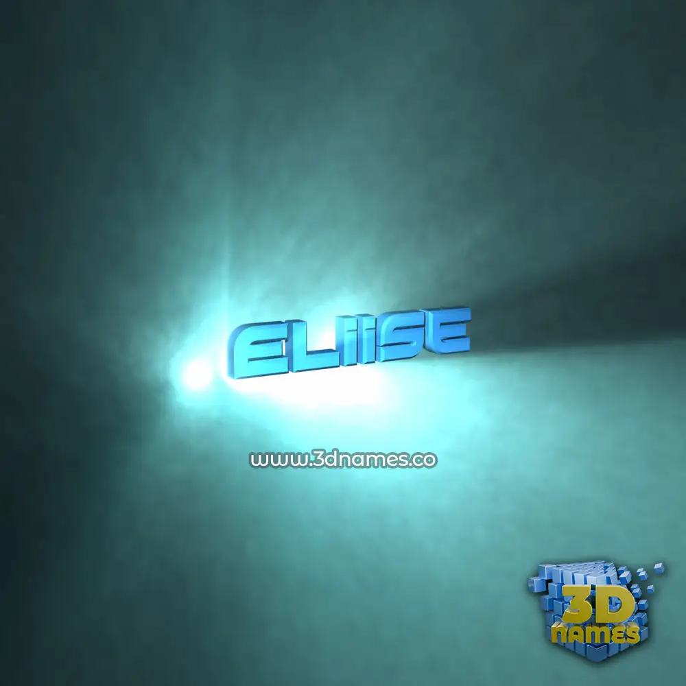 eliise in Light Shine style - 3D name wallpaper