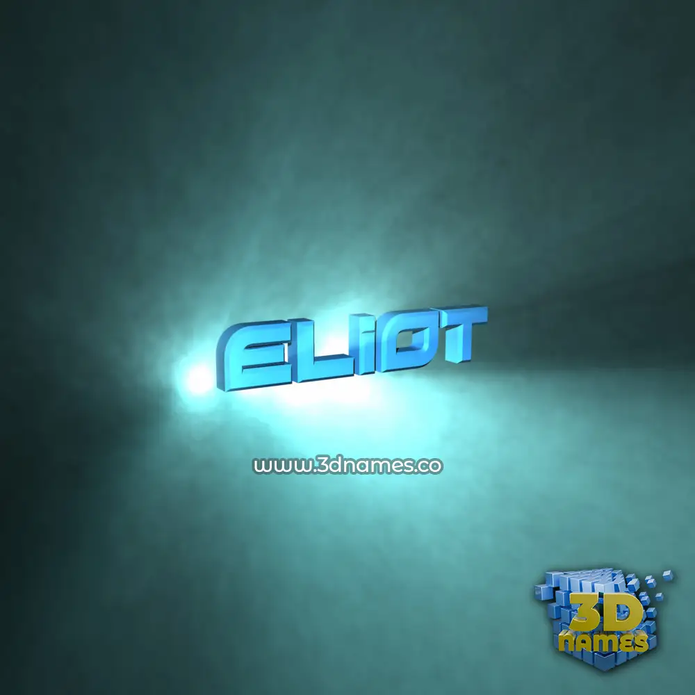 eliot in Light Shine style - 3D name wallpaper