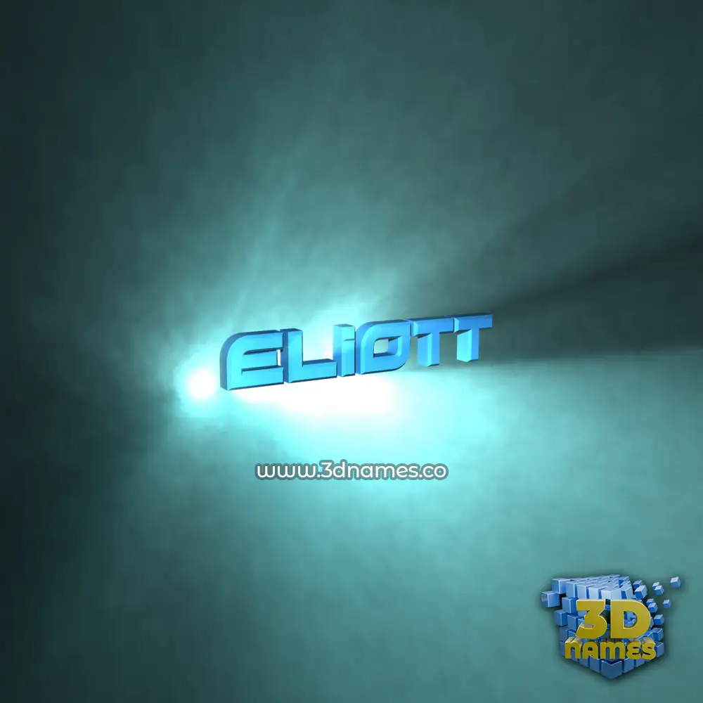 eliott in Light Shine style - 3D name wallpaper