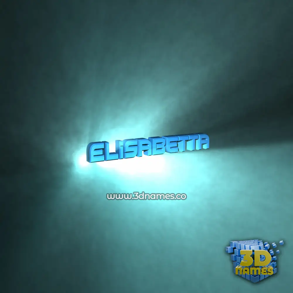 elisabetta in Light Shine style - 3D name wallpaper