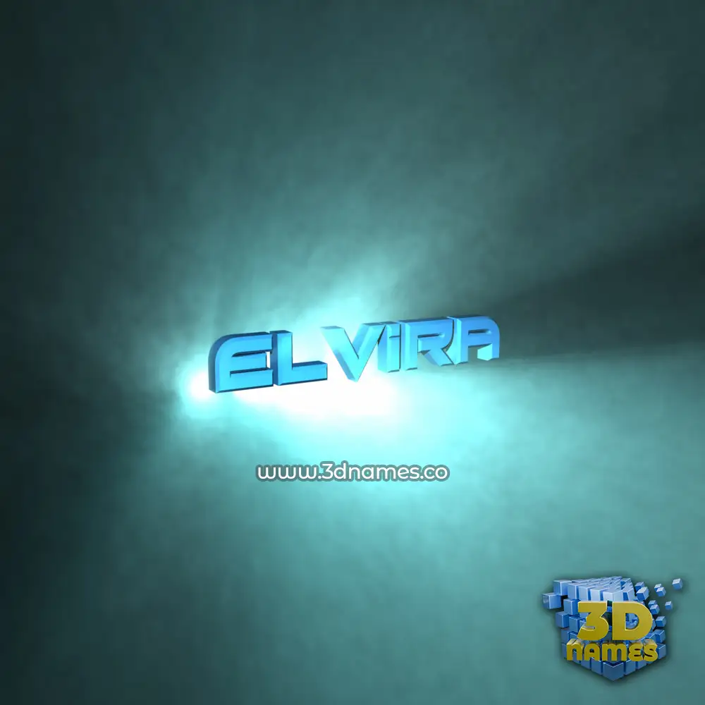 elvira in Light Shine style - 3D name wallpaper