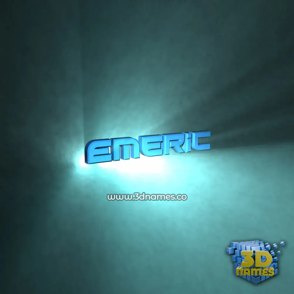 emeric in Light Shine style - 3D name wallpaper