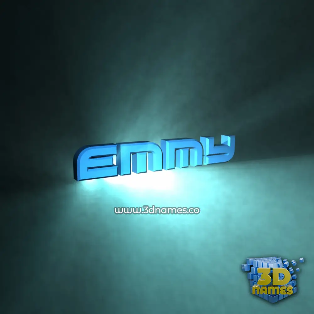 emmy in Light Shine style - 3D name wallpaper