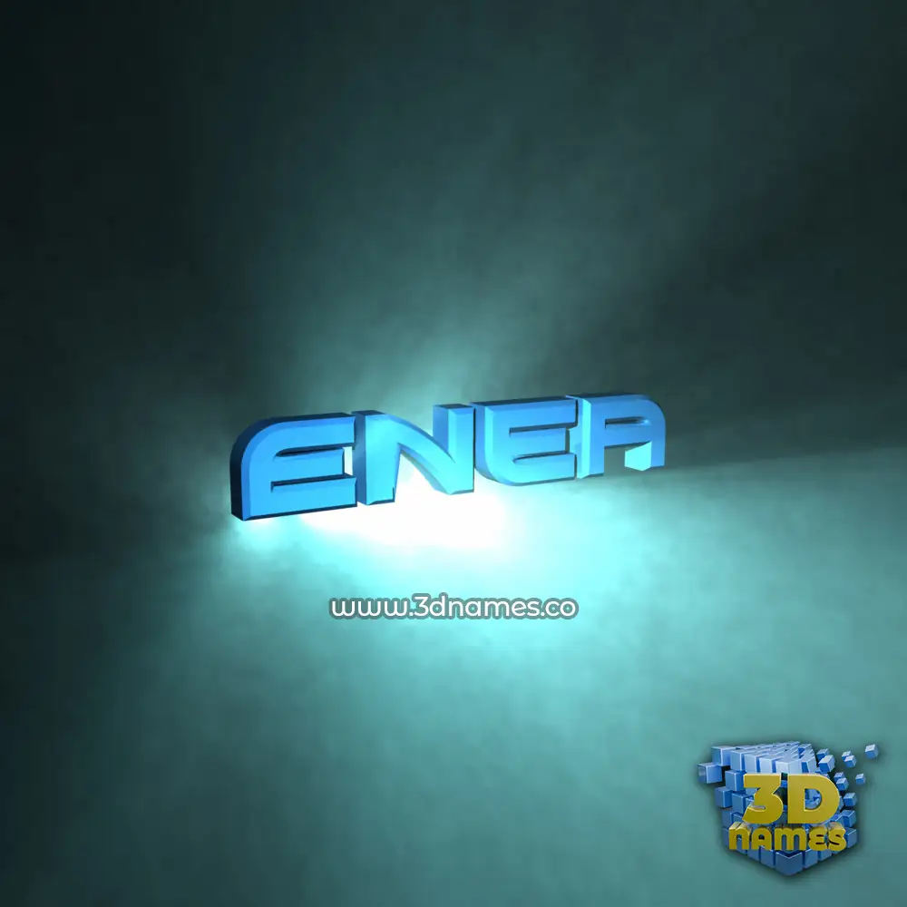enea in Light Shine style - 3D name wallpaper