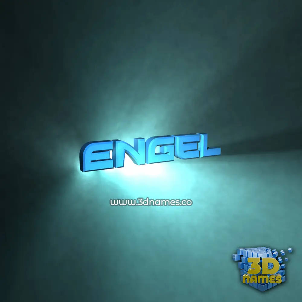 engel in Light Shine style - 3D name wallpaper