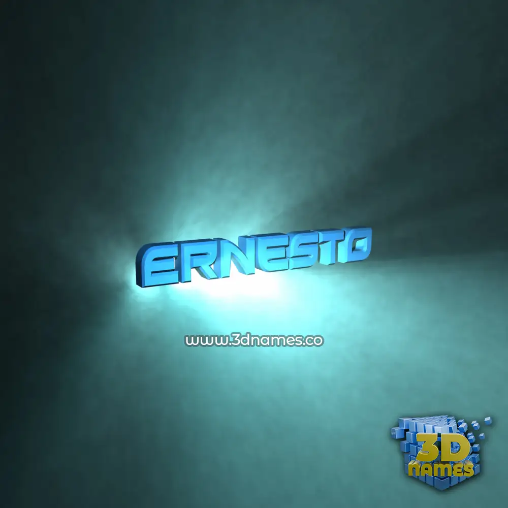 ernesto in Light Shine style - 3D name wallpaper