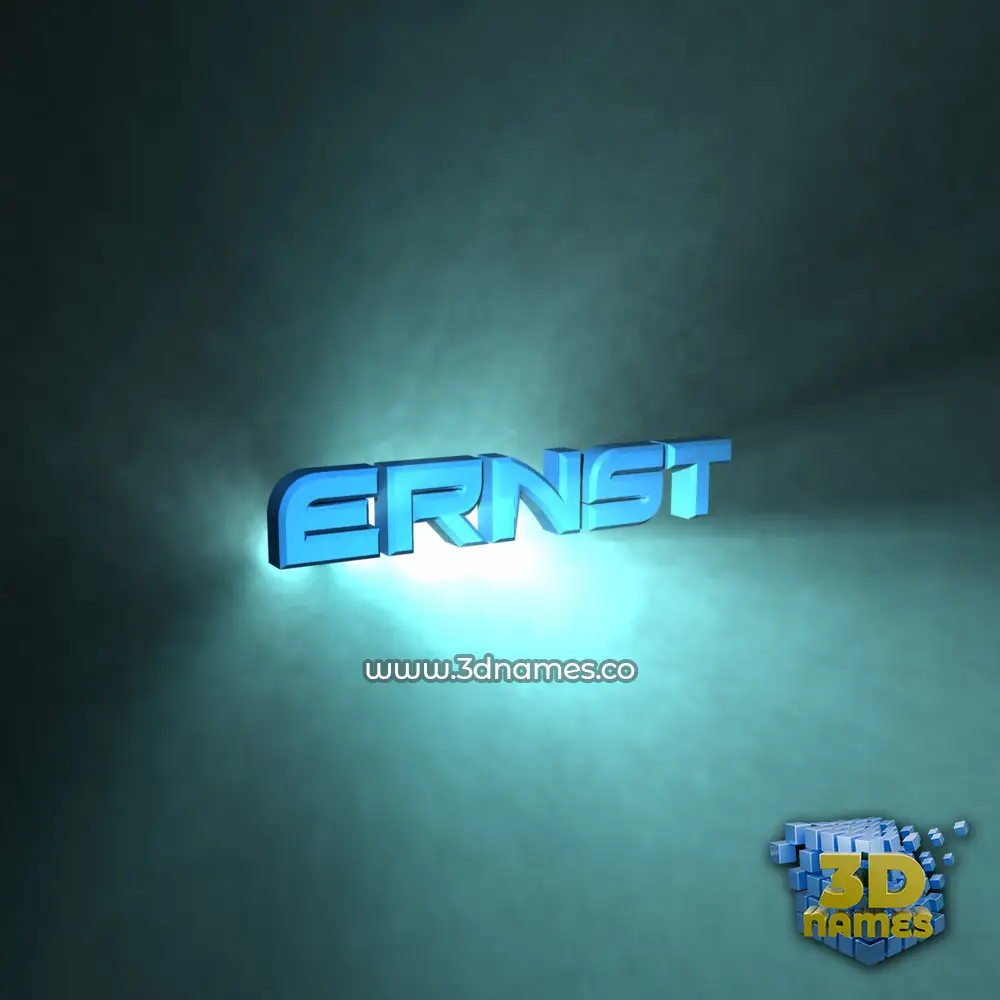 ernst in Light Shine style - 3D name wallpaper