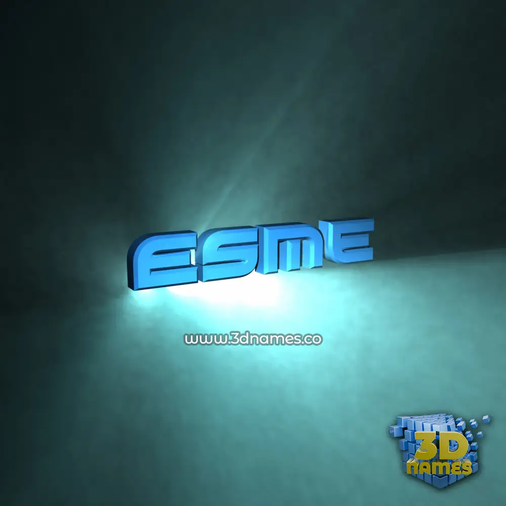 esme in Light Shine style - 3D name wallpaper