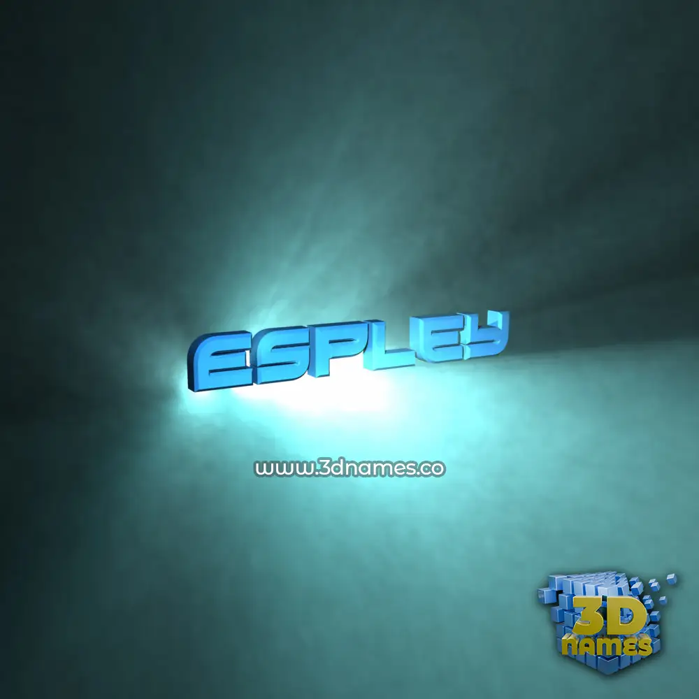 espley in Light Shine style - 3D name wallpaper