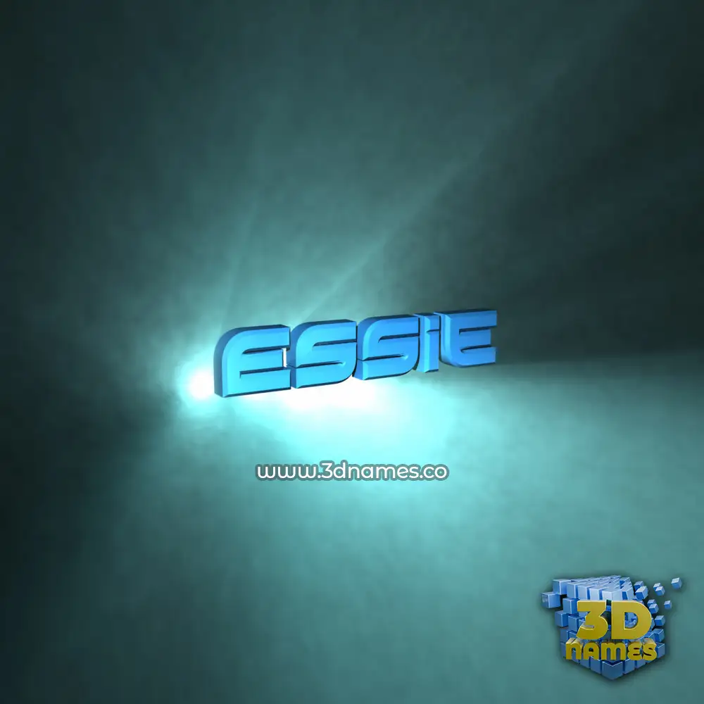 essie in Light Shine style - 3D name wallpaper