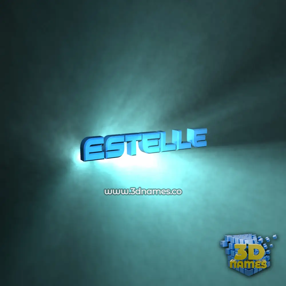 estelle in Light Shine style - 3D name wallpaper