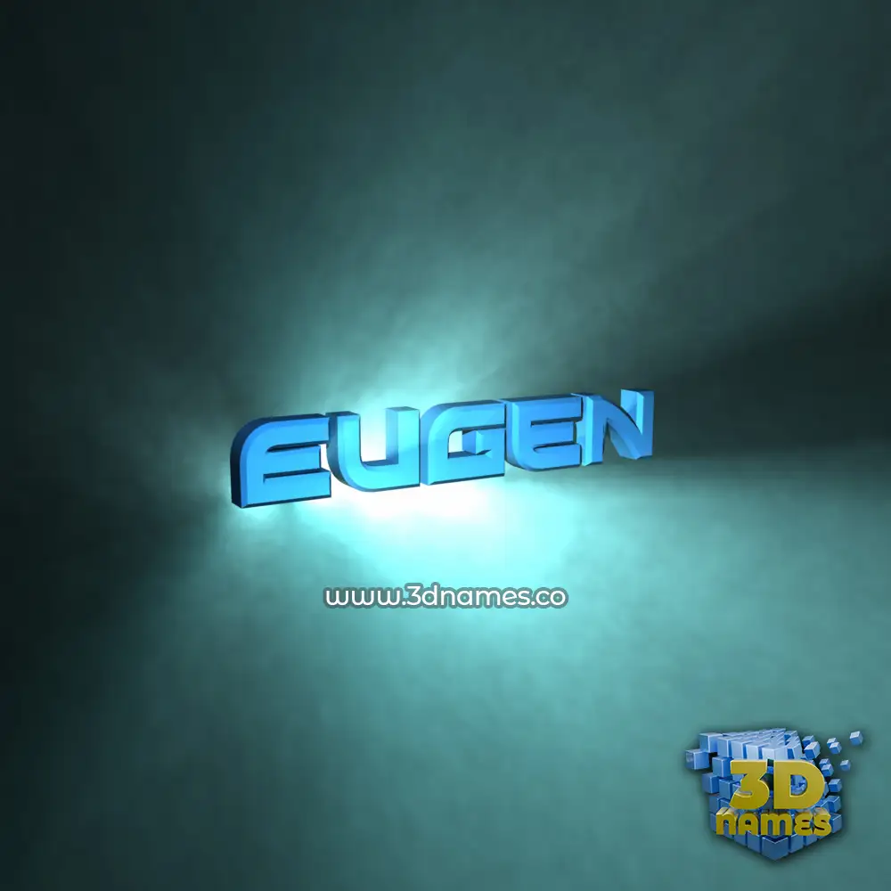 eugen in Light Shine style - 3D name wallpaper