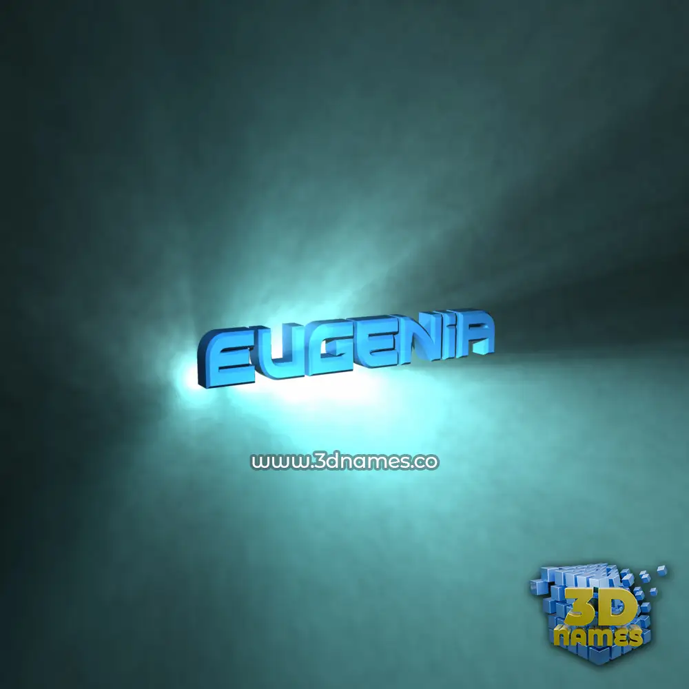 eugenia in Light Shine style - 3D name wallpaper
