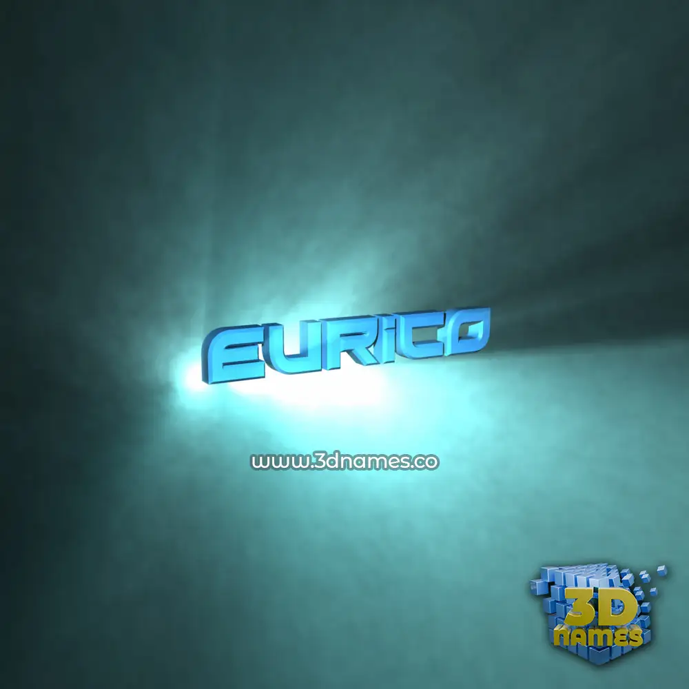 eurico in Light Shine style - 3D name wallpaper