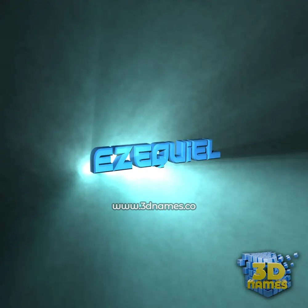 ezequiel in Light Shine style - 3D name wallpaper