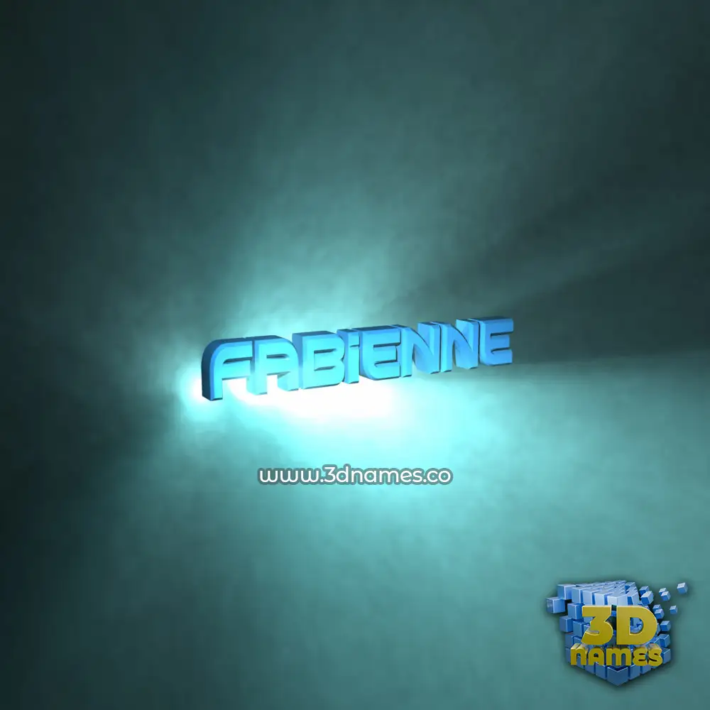 fabienne in Light Shine style - 3D name wallpaper