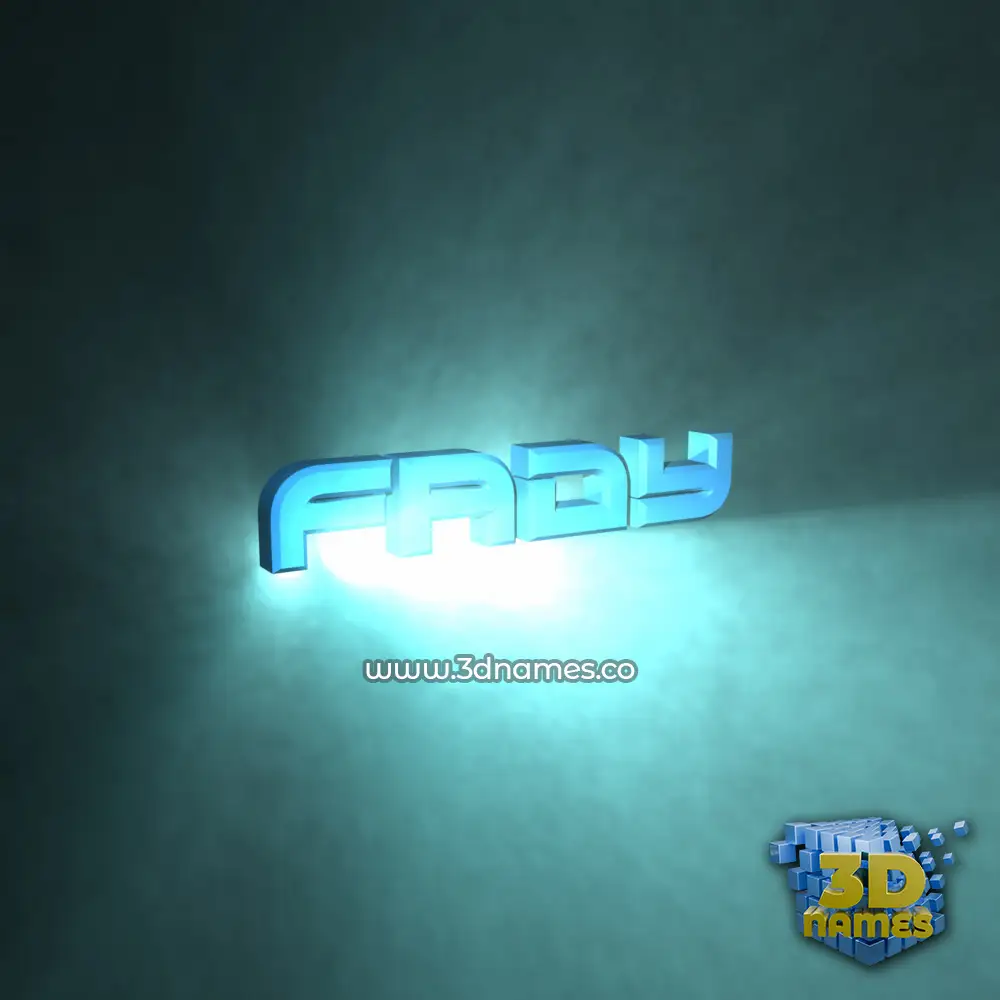 fady in Light Shine style - 3D name wallpaper