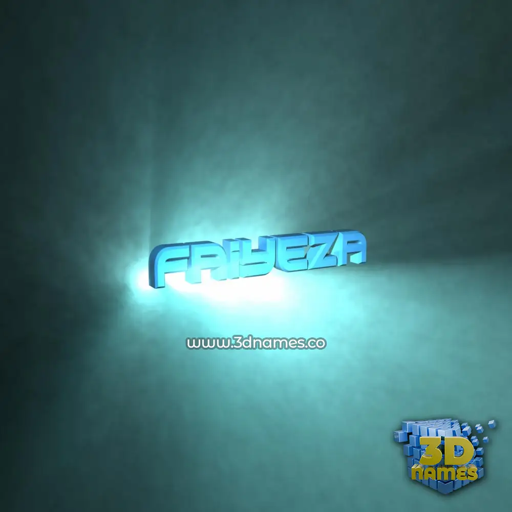 faiyeza in Light Shine style - 3D name wallpaper