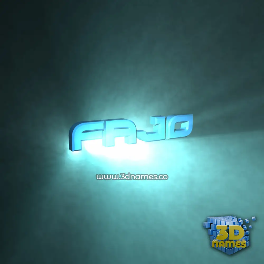 fajo in Light Shine style - 3D name wallpaper