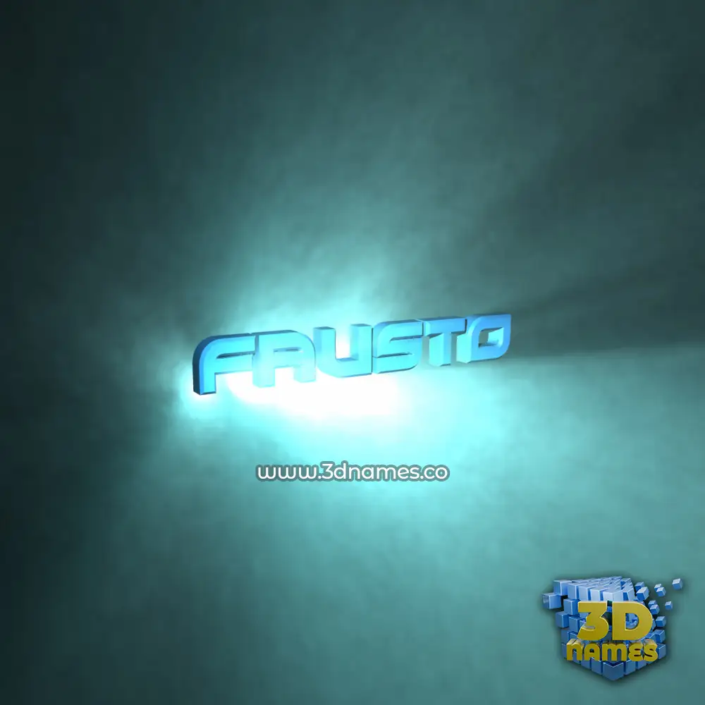 fausto in Light Shine style - 3D name wallpaper