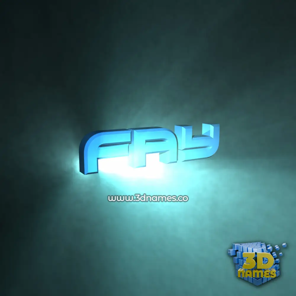 fay in Light Shine style - 3D name wallpaper