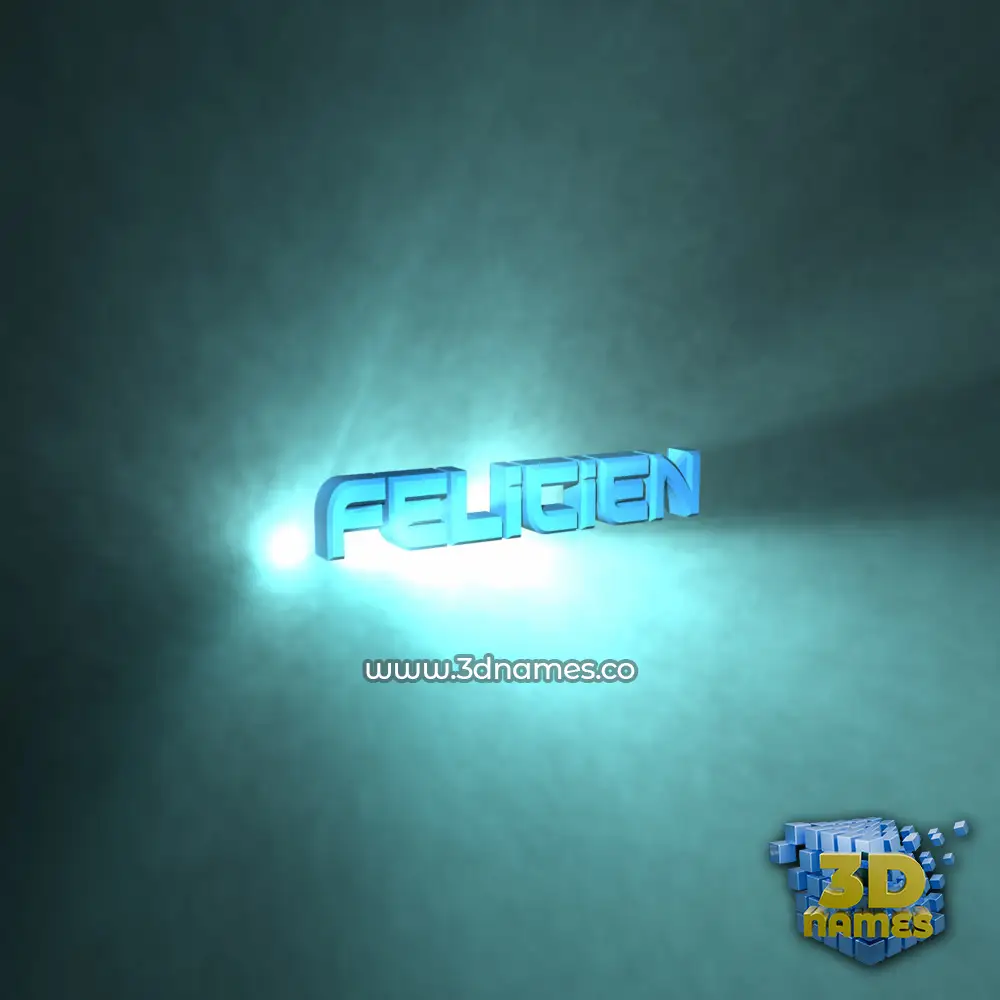felicien in Light Shine style - 3D name wallpaper