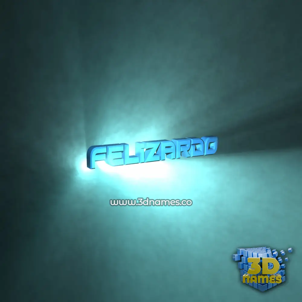 felizardo in Light Shine style - 3D name wallpaper