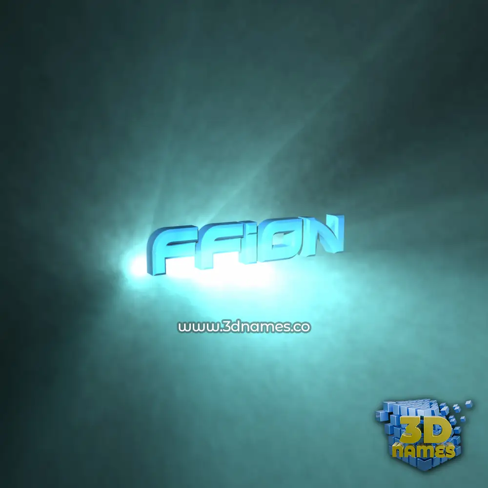 ffion in Light Shine style - 3D name wallpaper