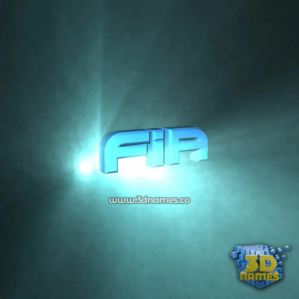 fia in Light Shine style - 3D name wallpaper