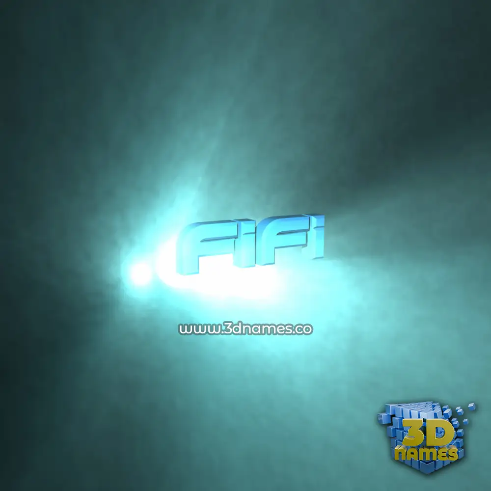 fifi in Light Shine style - 3D name wallpaper