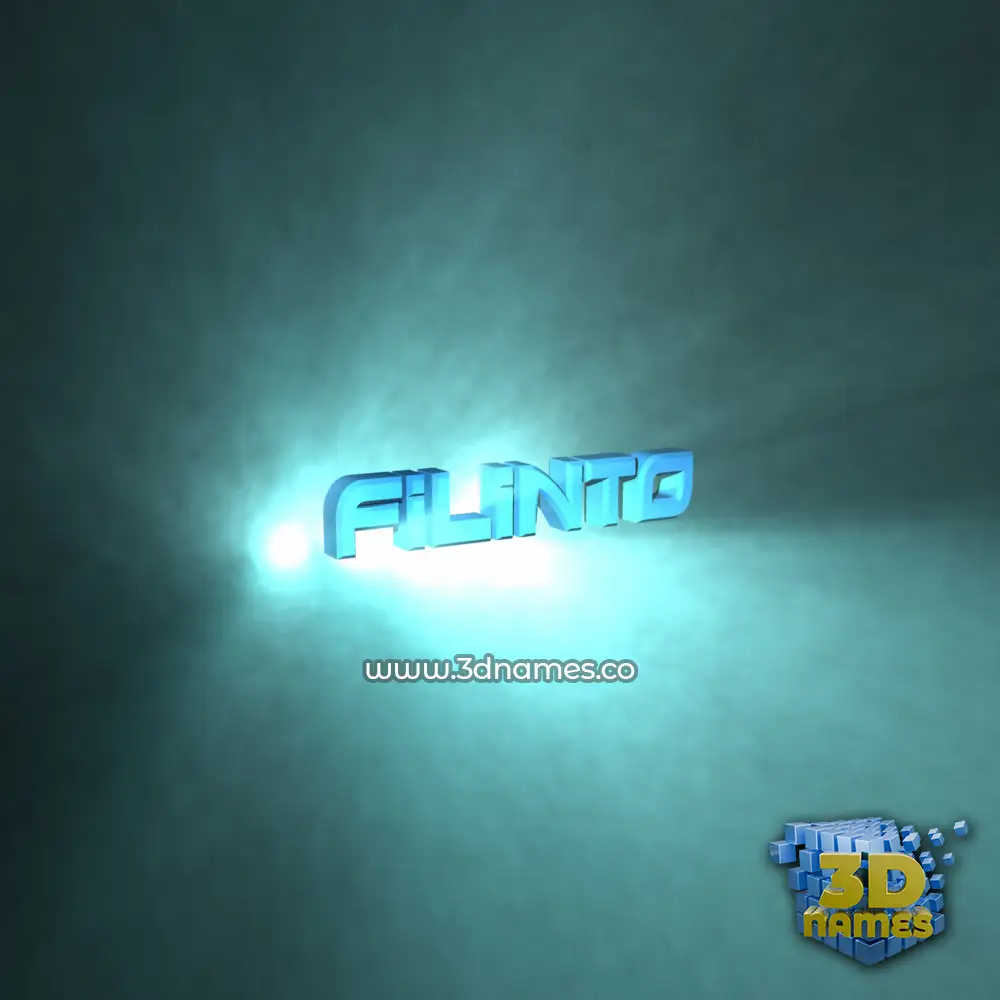 filinto in Light Shine style - 3D name wallpaper