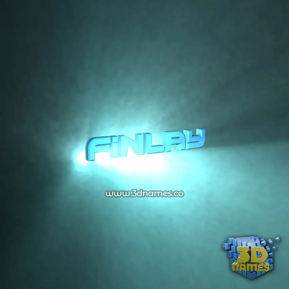 finlay in Light Shine style - 3D name wallpaper