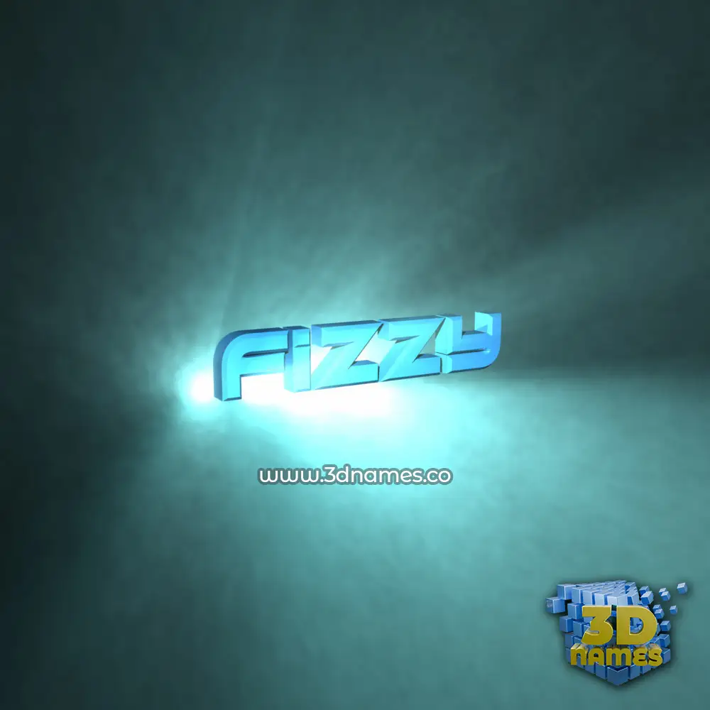 fizzy in Light Shine style - 3D name wallpaper