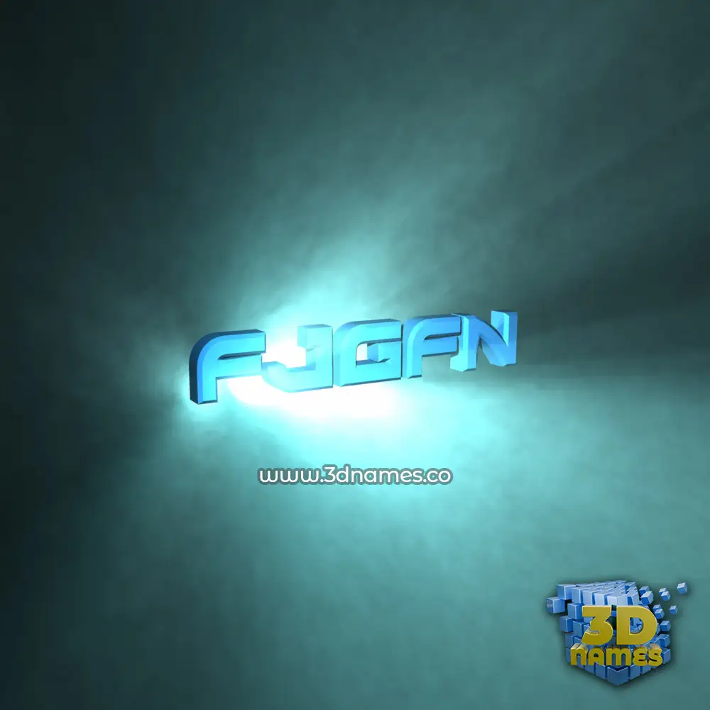 fjgfn in Light Shine style - 3D name wallpaper